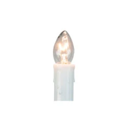 Northlight 10-Count White C7 Candle Pathway Markers Christmas Lights, White Wire -Northlight Christmas northlight ys15774 3 15559.1602683875