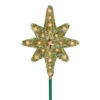 Northlight 21" Gold Lighted Star Of Bethlehem Christmas Tree Topper - Clear Lights
