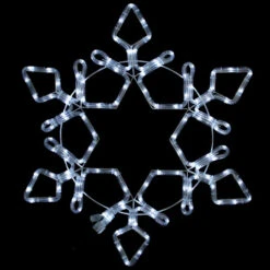 Northlight LED Rope Light Snowflake Commercial Christmas Decoration - 4'