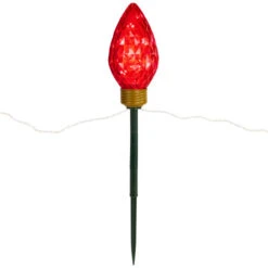 Northlight LED Lighted C9 Style Christmas Pathway Lawn Stakes - 3 Ft - Multi - 3-Count -Northlight Christmas northlight ys27548 03 72167.1710963739