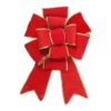 Northlight Giant 3D 11-Loop Velveteen Commercial Christmas Bow With Trim - 40" - Red And Gold -Northlight Christmas northlight ys28023 86390.1665173701