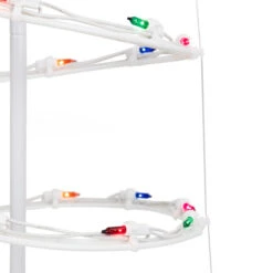 Northlight Set Of 3 Lighted Multi-Color Spiral Christmas Trees - 3', 4', And 6' -Northlight Christmas northlight ys90349 ys90351 ys90353 ys90355 02 24148.1711136738