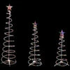 Northlight Set Of 3 Lighted Multi-Color Spiral Christmas Trees - 3', 4', And 6' -Northlight Christmas northlight ys90353 onblack 01 09476.1711136737