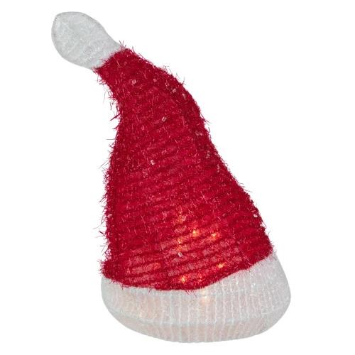 Northlight 12.25" Lighted Santa Hat Christmas Tree Topper, Clear Lights 3 Northlight 12.25" Lighted Santa Hat Christmas Tree Topper, Clear Lights