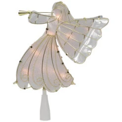 Northlight 10" Gold Angel Tree Topper, Warm White Lights 15 Northlight 10" Gold Angel Tree Topper, Warm White Lights -Northlight Christmas northlight ys99374 1 76268.1682684290