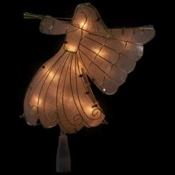 Northlight 10" Gold Angel Tree Topper, Warm White Lights 11 Northlight 10" Gold Angel Tree Topper, Warm White Lights -Northlight Christmas northlight ys99374 onblack 21377.1682684291