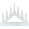 Northlight LED Lighted Christmas Candelabra Bridge - White Base - 13" -Northlight Christmas northlight ys99382 120copy 65216.1696695177