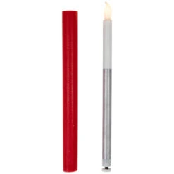 Northlight LED Flickering Flameless Taper Christmas Candles - 9.75" - Red - Set Of 4 -Northlight Christmas northlight yw95062 04 16530.1697473594