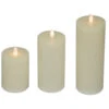 Northlight LED Flickering Flameless Pillar Candles - 8.75" - Cream - Set Of 3 2 Northlight LED Flickering Flameless Pillar Candles - 8.75" - Cream - Set Of 3 -Northlight Christmas northlight yw95067 01 28145.1697214361