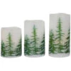 Northlight LED Flameless Frosted Pines Flickering Wax Pillar Christmas Candles - 6" - Set Of 3 2 Northlight LED Flameless Frosted Pines Flickering Wax Pillar Christmas Candles - 6" - Set Of 3 -Northlight Christmas northlight yw95072 01 21586.1697473587