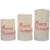 Northlight LED Flameless Frosted "Merry Christmas" Wax Pillar Candles - 6" - Set Of 3 2 Northlight LED Flameless Frosted "Merry Christmas" Wax Pillar Candles - 6" - Set Of 3 -Northlight Christmas northlight yw95077 01 35904.1697473594