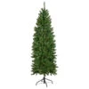 Northlight 6.5' Pre-Lit White River Fir Pencil Artificial Christmas Tree, Clear Lights