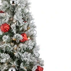 Northlight 4’ Pre-Lit Potted Snowy Bristle Pine Flocked Artificial Christmas Tree, Clear Lights 10 Northlight 4’ Pre-Lit Potted Snowy Bristle Pine Flocked Artificial Christmas Tree, Clear Lights -Northlight Christmas northlight z95345 0220use20for20z95346 11663.1694792773