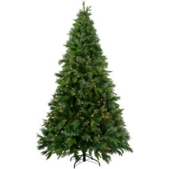 7.5' Pre-Lit Full Ashcroft Cashmere Pine Artificial Christmas Tree - Clear AlwaysLit Lights