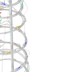 Northlight LED Lighted Spiral Cone Trees Outdoor Christmas Decorations - Multicolor - Set Of 2 -Northlight Christmas northlight zg15654 2 53330.1588415055