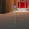 Northlight LED Lighted Twinkling Show Cone Outdoor Christmas Tree - 5' - Red And Green