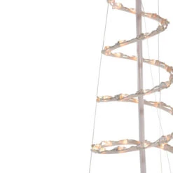 Northlight Spiral Cone Tree Lighted Outdoor Christmas Decoration - 6' - Clear Lights -Northlight Christmas northlight zg15665 3 46040.1666042533