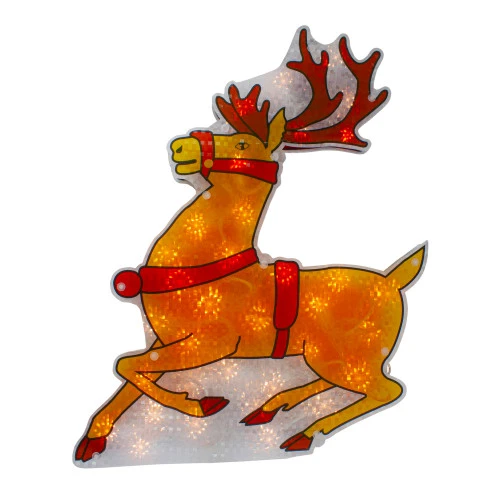 Northlight Lighted Reindeer Window Silhouette Christmas Decoration - 18" 3 Northlight Lighted Reindeer Window Silhouette Christmas Decoration - 18"