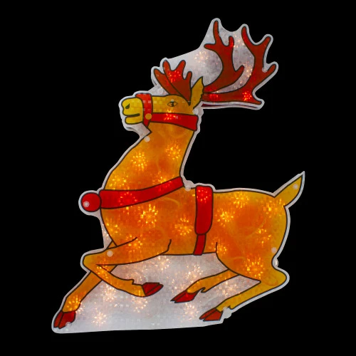 Northlight Lighted Reindeer Window Silhouette Christmas Decoration - 18" 4 Northlight Lighted Reindeer Window Silhouette Christmas Decoration - 18" - Image 2