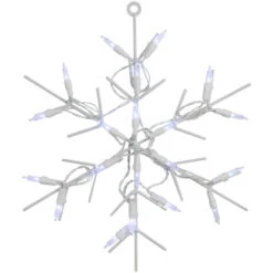 Northlight 13" White LED Lighted Snowflake Christmas Window Silhouette -Northlight Christmas northlight zg15723 01 90895.1699030064