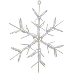 Northlight 13" White LED Lighted Snowflake Christmas Window Silhouette -Northlight Christmas northlight zg15723 02 26183.1699030061