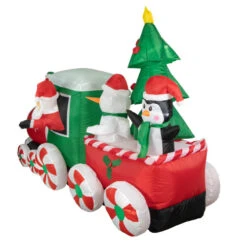 Northlight 8' Inflatable Train With Santa And Friends Outdoor Christmas Decoration -Northlight Christmas northlight zg92285 4 64093.1655832292