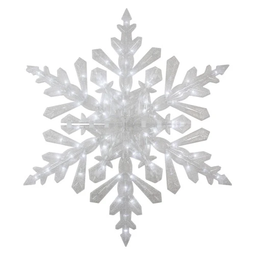 Northlight LED Lighted Twinkling Snowflake Christmas Outdoor Decoration - 47" - Cool White 3 Northlight LED Lighted Twinkling Snowflake Christmas Outdoor Decoration - 47" - Cool White