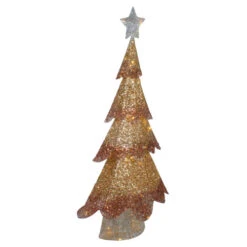 Northlight LED Lighted Mesh Christmas Tree Outdoor Decoration - 46" - Bronze Gold Finish -Northlight Christmas northlightd 18 30322rg 48 1 55961.1614976404