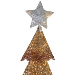 Northlight LED Lighted Mesh Christmas Tree Outdoor Decoration - 46" - Bronze Gold Finish -Northlight Christmas northlightd 18 30322rg 48 2 28649.1614976404