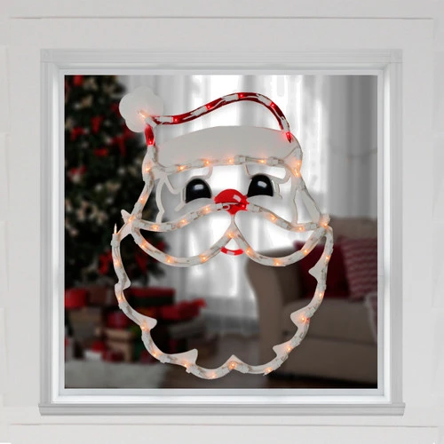 Northlight Lighted Santa Claus Christmas Window Silhouette - 17.5 Inch 5 Northlight Lighted Santa Claus Christmas Window Silhouette - 17.5 Inch - Image 3