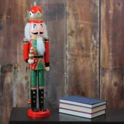 Northlight 24" Red And Green Wooden Christmas Nutcracker King With Scepter -Northlight Christmas o5djaelog9ir4kxtidim9vzygawhgk5w 81414.1587645148