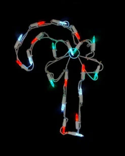 Northlight LED Candy Cane Window Silhouette Christmas Decoration - 12" - Multicolor Lights