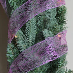 Northlight Glittering Purple Solid Wired Christmas Craft Ribbon 2.5" X 10 Yards 5 Northlight Glittering Purple Solid Wired Christmas Craft Ribbon 2.5" X 10 Yards -Northlight Christmas ohh5eo2opsqhzbsyxmouep8am58wpwel 18892.1588870379