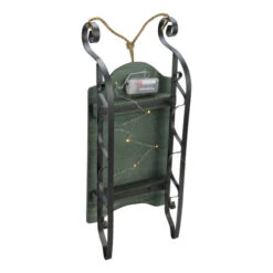 Northlight LED Lighted Hanging Wooden And Metal Santa Claus Decorative Christmas Sleigh - 19.5" -Northlight Christmas qgecflhkbjxayxmn3ul6ytu17wdh0oqn 08924.1588870168