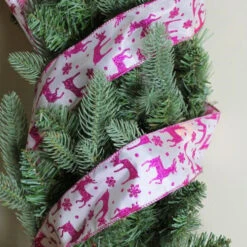 Northlight Glistening Purple Reindeer And Star Christmas Wired Craft Ribbon 2.5" X 10 Yards -Northlight Christmas w4mrkihwd2piojalqixkdzu1qydgakpc 47991.1665174044