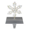 Northlight 7.5" LED Lighted Silver Wired Snowflake Christmas Stocking Holder 2 Northlight 7.5" LED Lighted Silver Wired Snowflake Christmas Stocking Holder -Northlight Christmas wy89008 temp 18621.1607136814