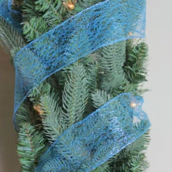 Northlight Glittering Blue Solid Wired Christmas Craft Ribbon 2.5" X 10 Yards 7 Northlight Glittering Blue Solid Wired Christmas Craft Ribbon 2.5" X 10 Yards -Northlight Christmas xiwqnsxtqutkapkhzaa4gszdqyiygkm6 36210.1588869572